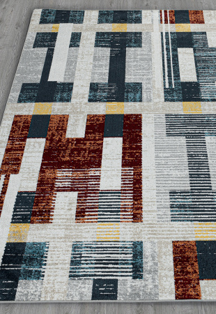 LYCRA EJ76A L.GREY D.BLUE 4 carpet-room